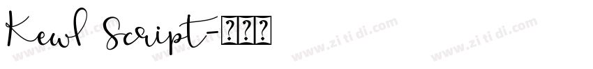 Kewl Script字体转换
